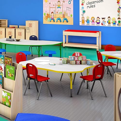 Miniatura 2 de Silla de preescolar de la serie de la estructura de la serie Learud asiento de 120 in rojo azul verde amarillo LNT-112-CSW-AS-20 20 sillas Marino