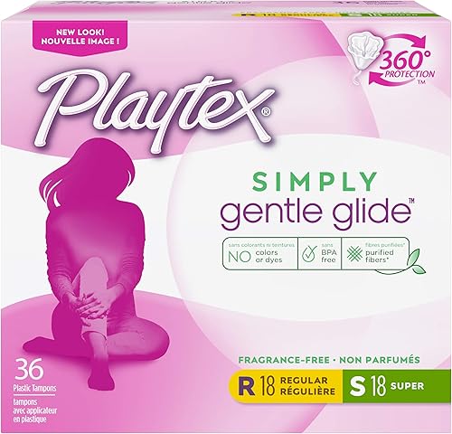 Tampones Gentle Glide, paquetes múltiples sin perfume, Playtex , 2, 2