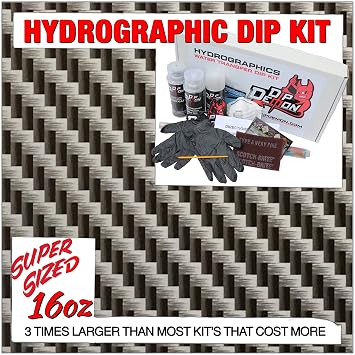 Hydrographic Dip Kit Carbon Fiber 14 16oz dip Demon Hydro dip Dipping