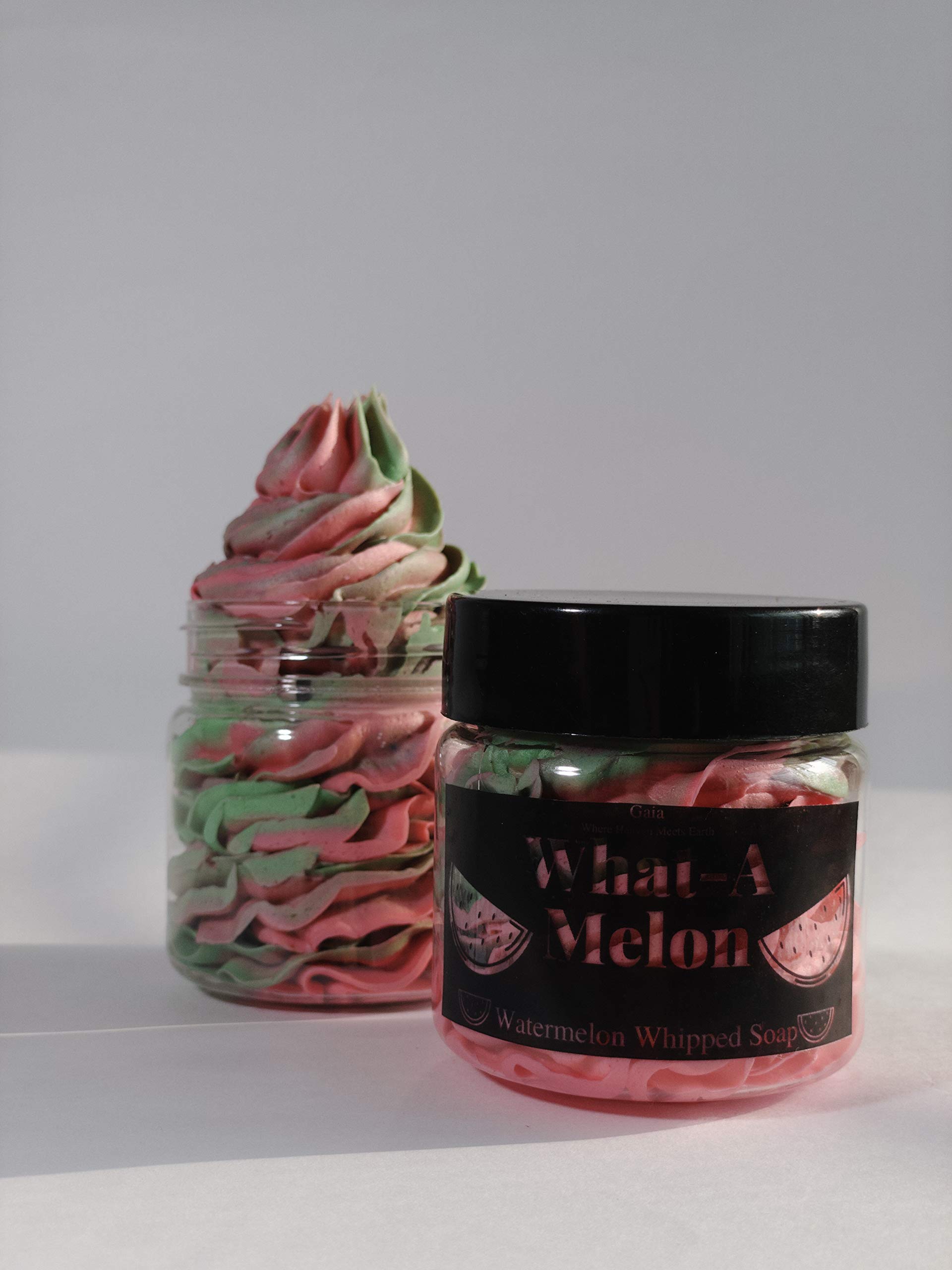 Gaia Aromatherapy Water Melon Whipped Soap Cream Women & Men For Dry Skin All Skin Types | Sulphate & Paraben Free, pH Balanced Intense Hydration - 50gm