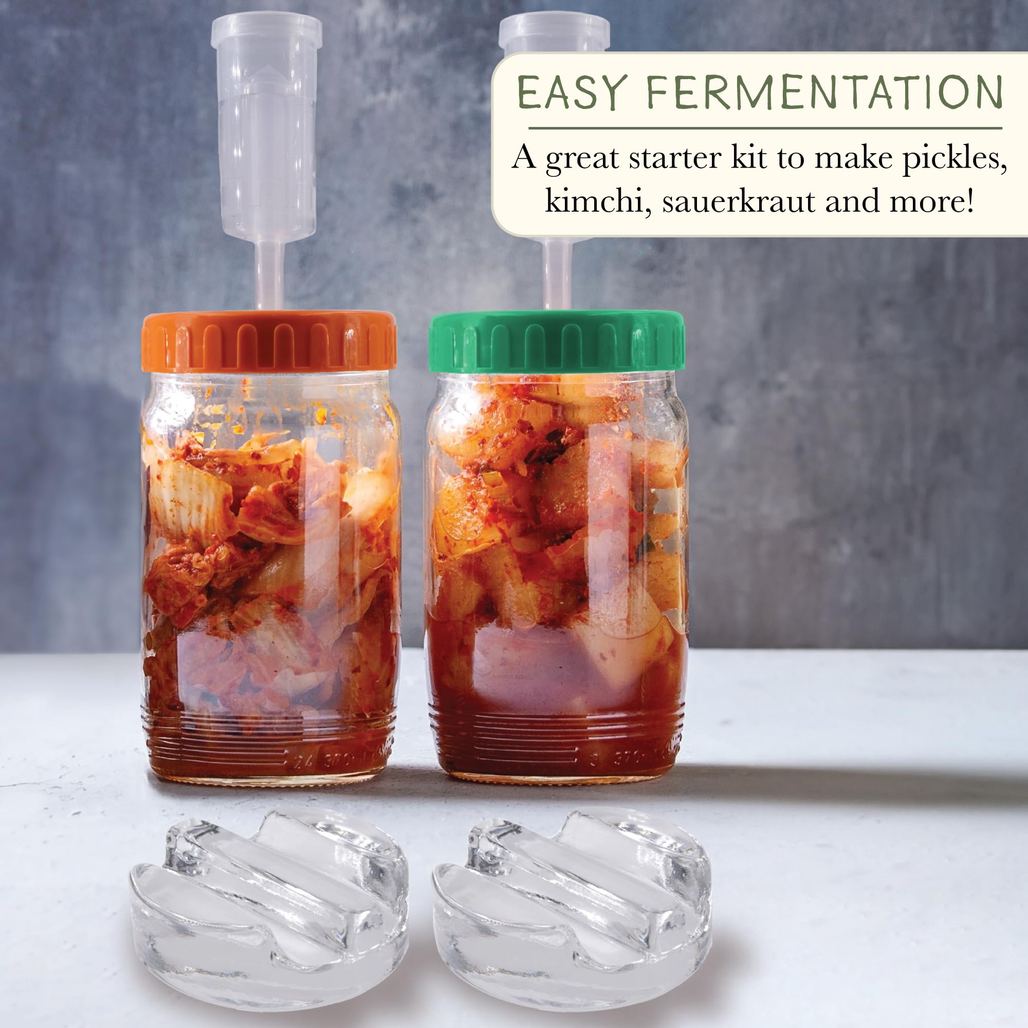 Fermentation Kit Set Of 2 Glass Fermentation Weights