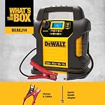 DEWALT DXAEJ14-Type3 Digital Portable Power Station Jump Starter - 1600 Peak Amps with 120 PSI Compressor, AC Charging Cube, 15W USB-A and 25W USB-C Power for Electronic Devices