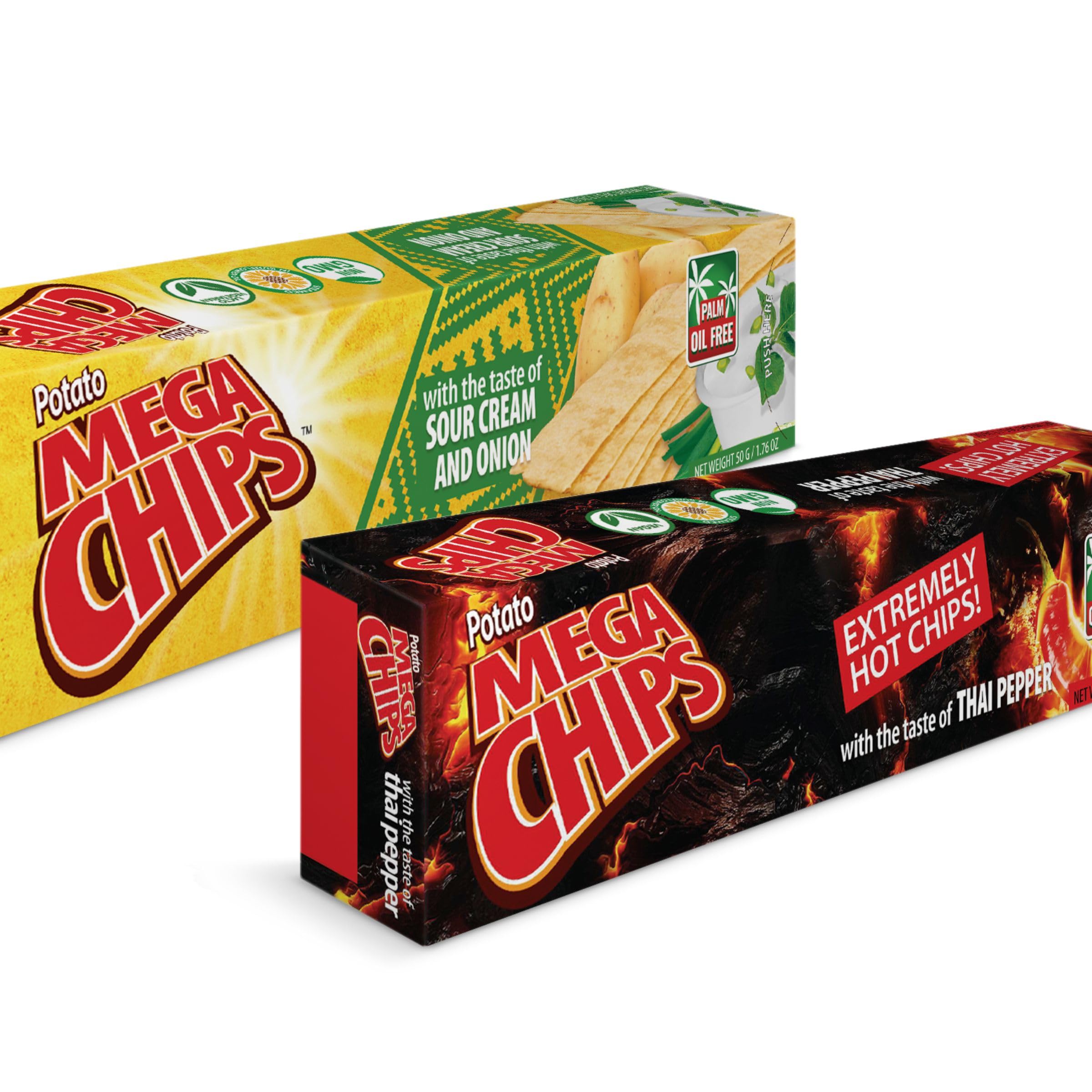 Mega chips くっきり動画ホン 基本セット MYX0101 メガチップス Mega Chips Thai Pepper & Sour Cream and Onion Flavour Combo