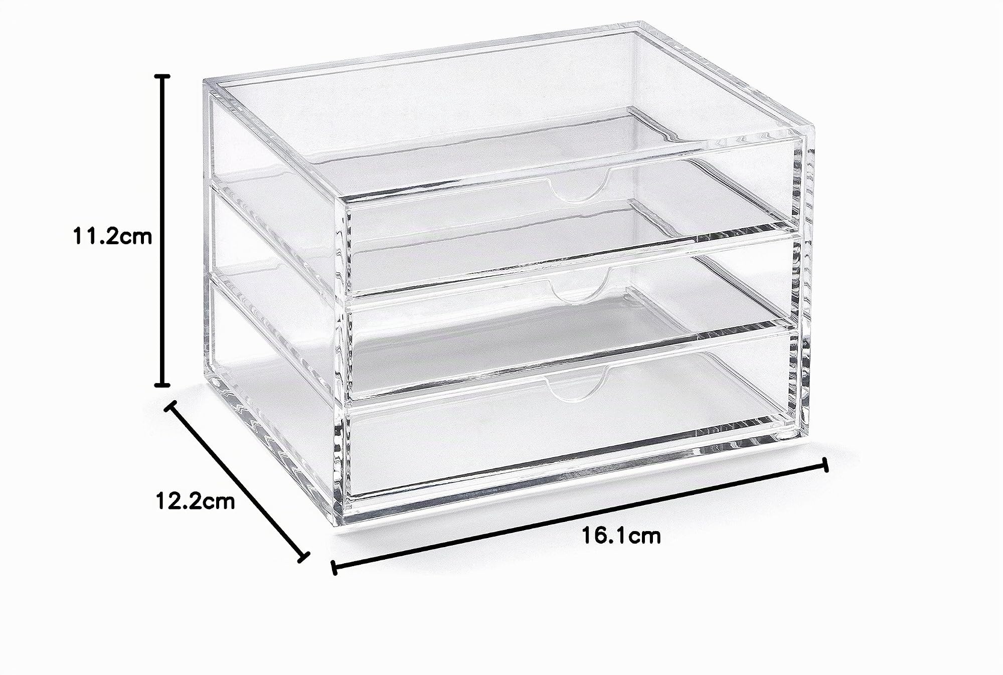 Osco A3276 - Organizador con 3 cajones, acrílico