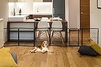 Vista 26 de FXW Puerta para perros extra ancha diseñada para uso en interiores, ancho ajustable de hasta 165 pulgadas de ancho