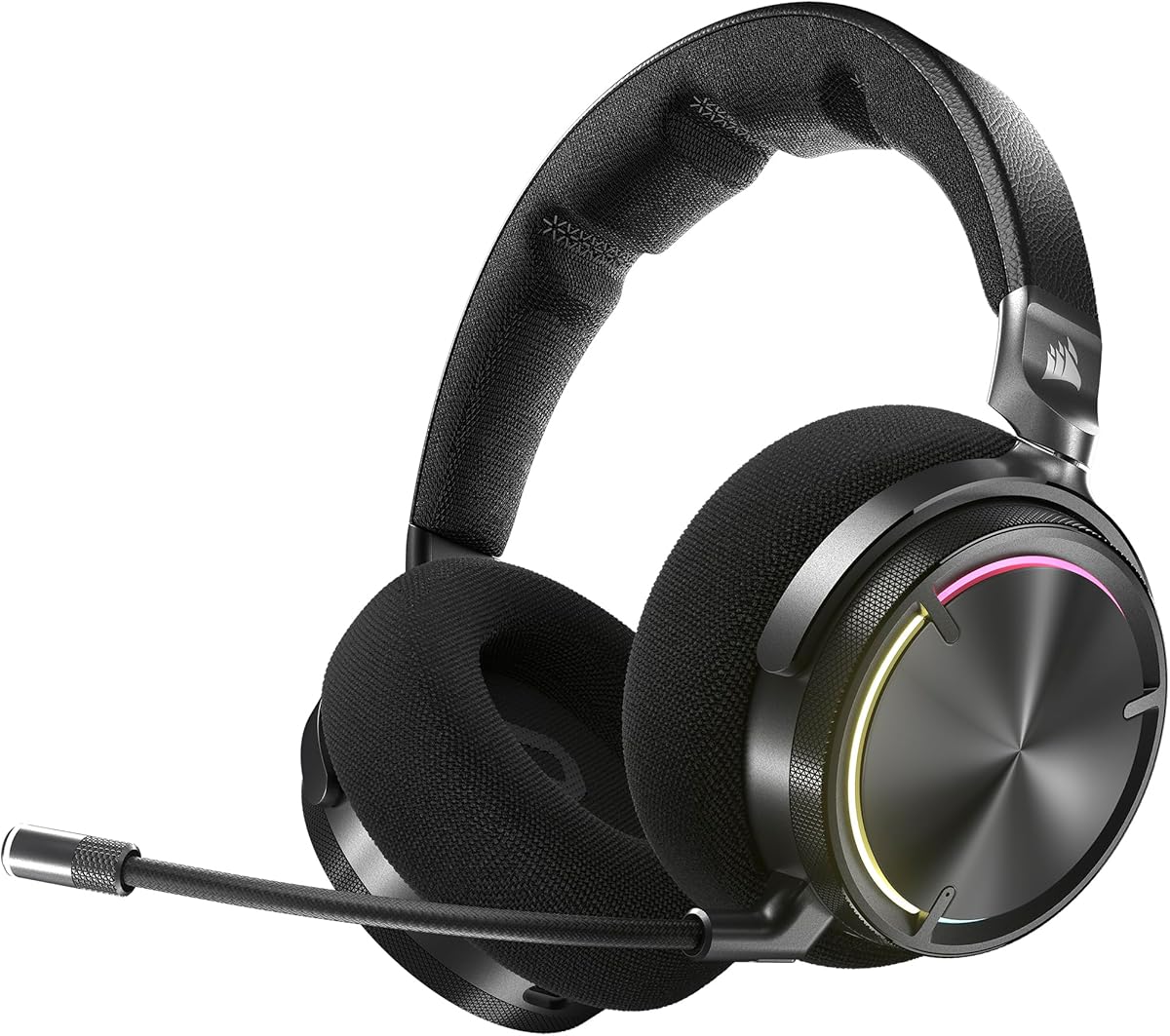 Corsair Virtuoso MAX Wireless Gaming Headset – Dolby Atmos, Active Noise Cancelling, Sonarworks SoundID, Simultaneous 2.4GHz Wireless & Bluetooth, 50mm Graphene Drivers, PC, Mac, PS5/PS4 – Carbon : Video Games