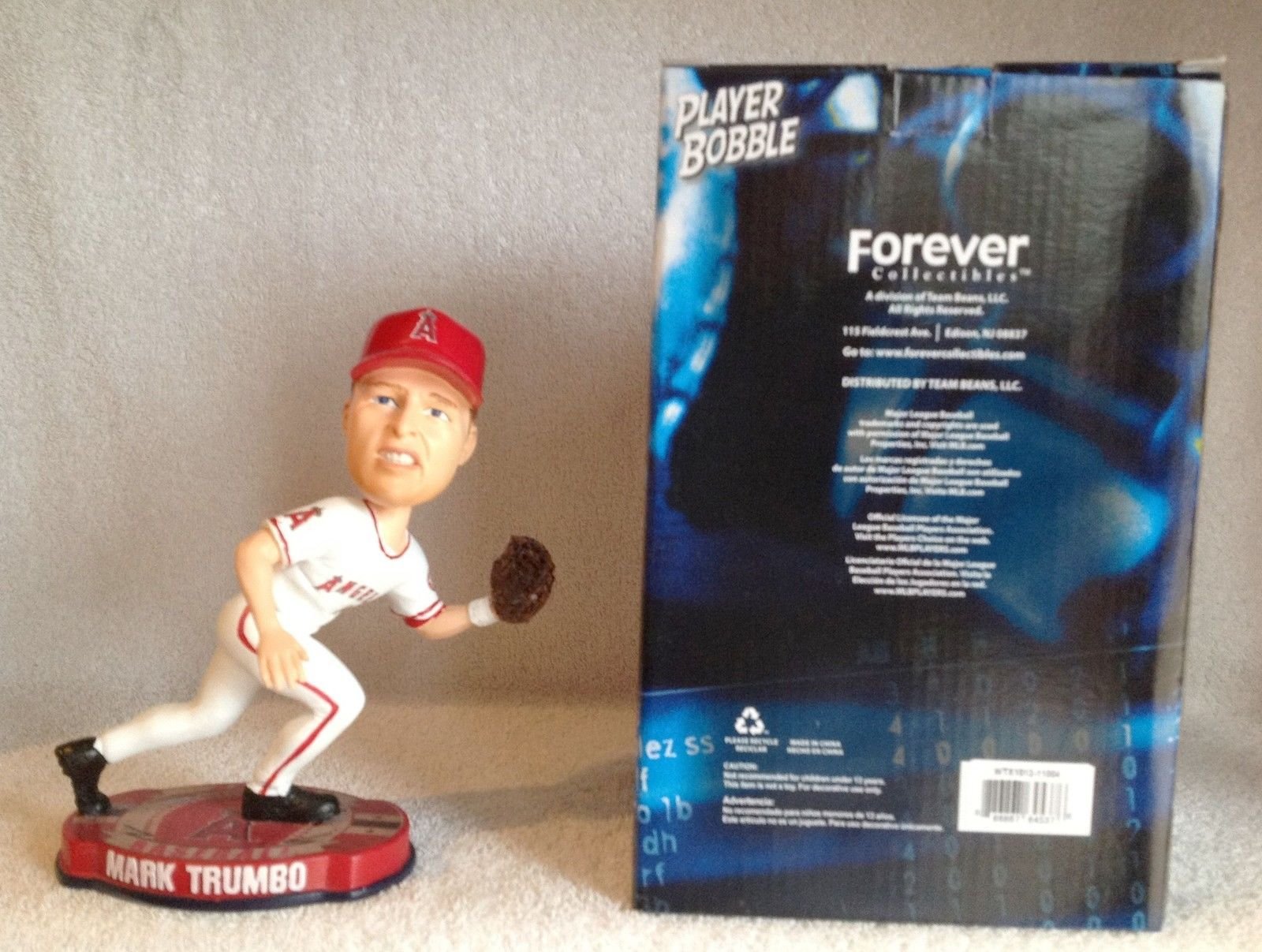 FOCO MLB Los Angeles Angels Trumbo M. #44 Home 2012 Baseball Base Bobble