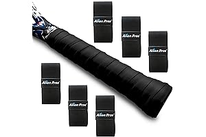 ALIEN PROS Tennis Racket Grip Tape: Precut and Dry Feel for High Performance