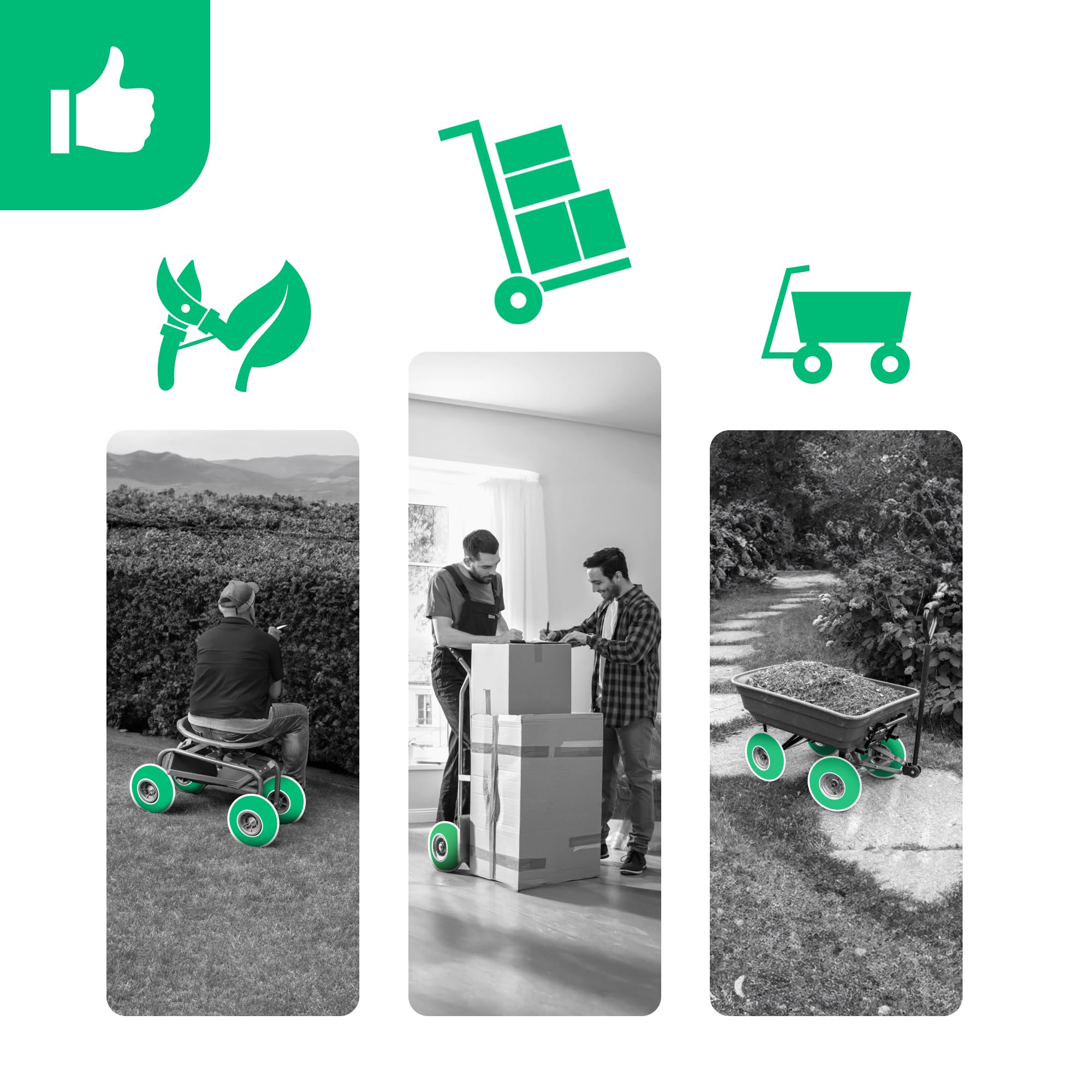 MOOVMOOV Camera d'Aria 3.00-4 Valvola Diritta TR13 (x2) - Camere d'aria di Ricambio 260x85 per Carrello, Rimorchio da Giardino, Altri - Compatibile con Pneumatici 3.00-4 e 260x85 mm