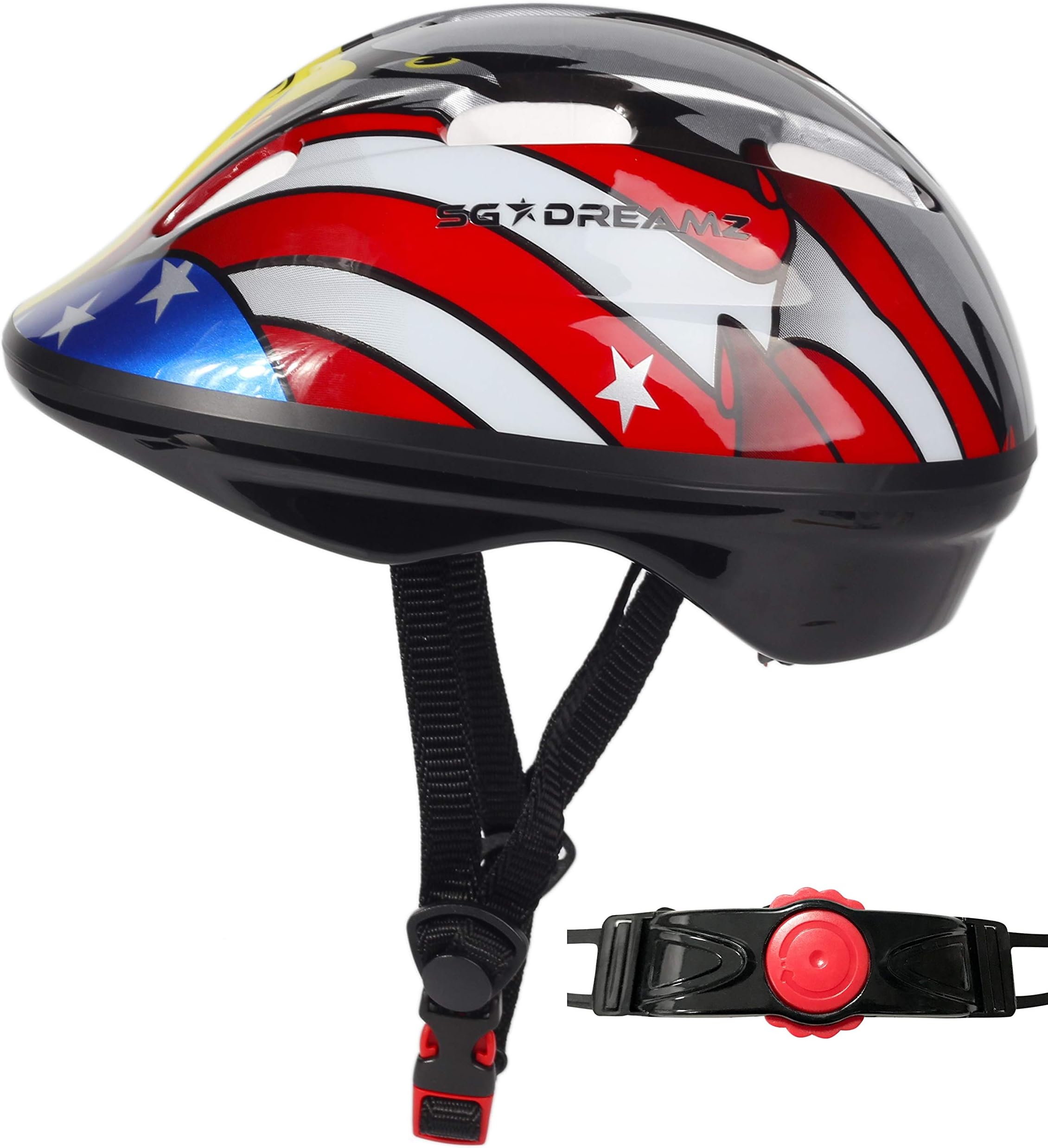 Toddler Helmet - Adjustable from Infant to Toddler Size, Ages 1 to 3 - CSPC Certified Kids Bike Bicycle Cycling BMX Scooter Roller Skating Helmets Boys and Girls Will Love