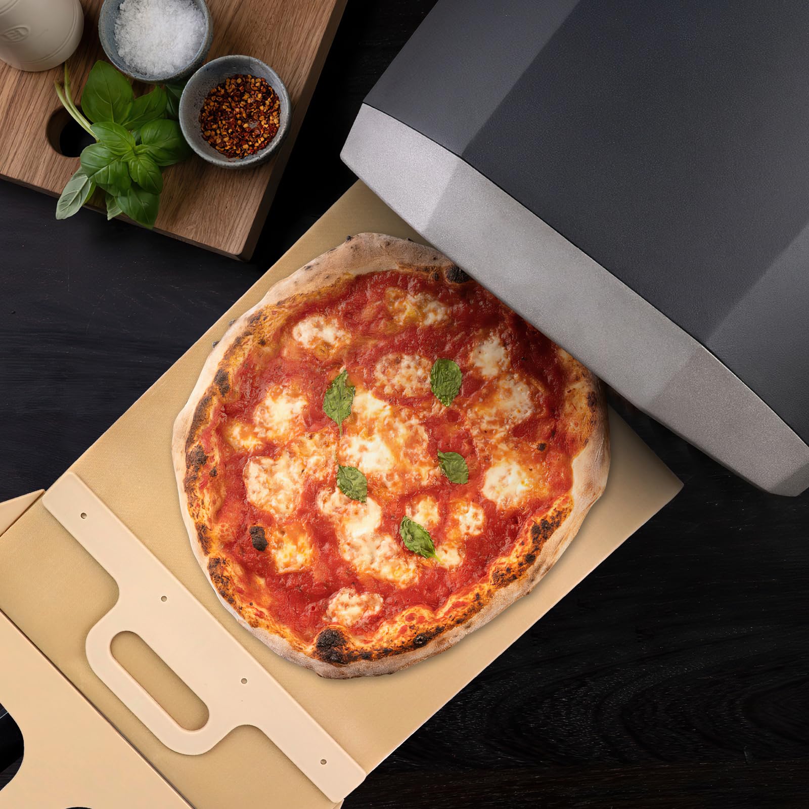 Robuster Pizzaschieber Edelstahl & Holzgriff – Online Kaufen