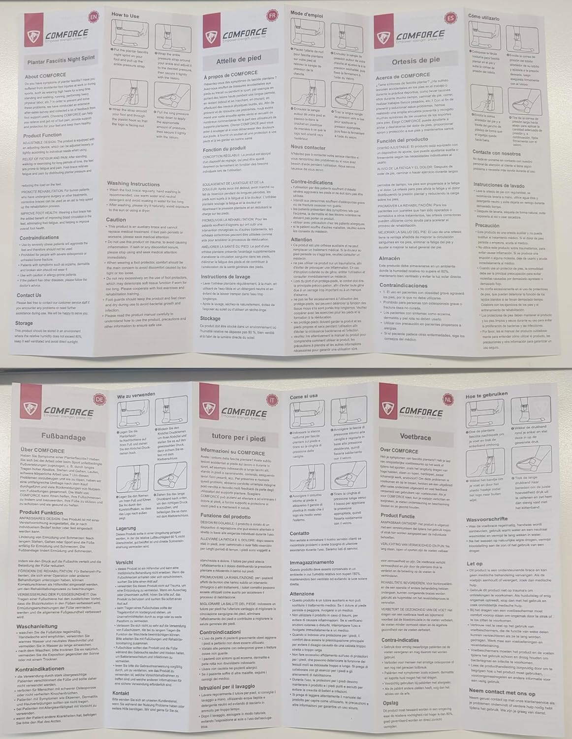 Plantar Fasciitis Night Splint, Achilles Tendonitis Brace,Night Splint for Plantar Fasciitis Women and Men,Foot Brace, Black (Large) - Image 8