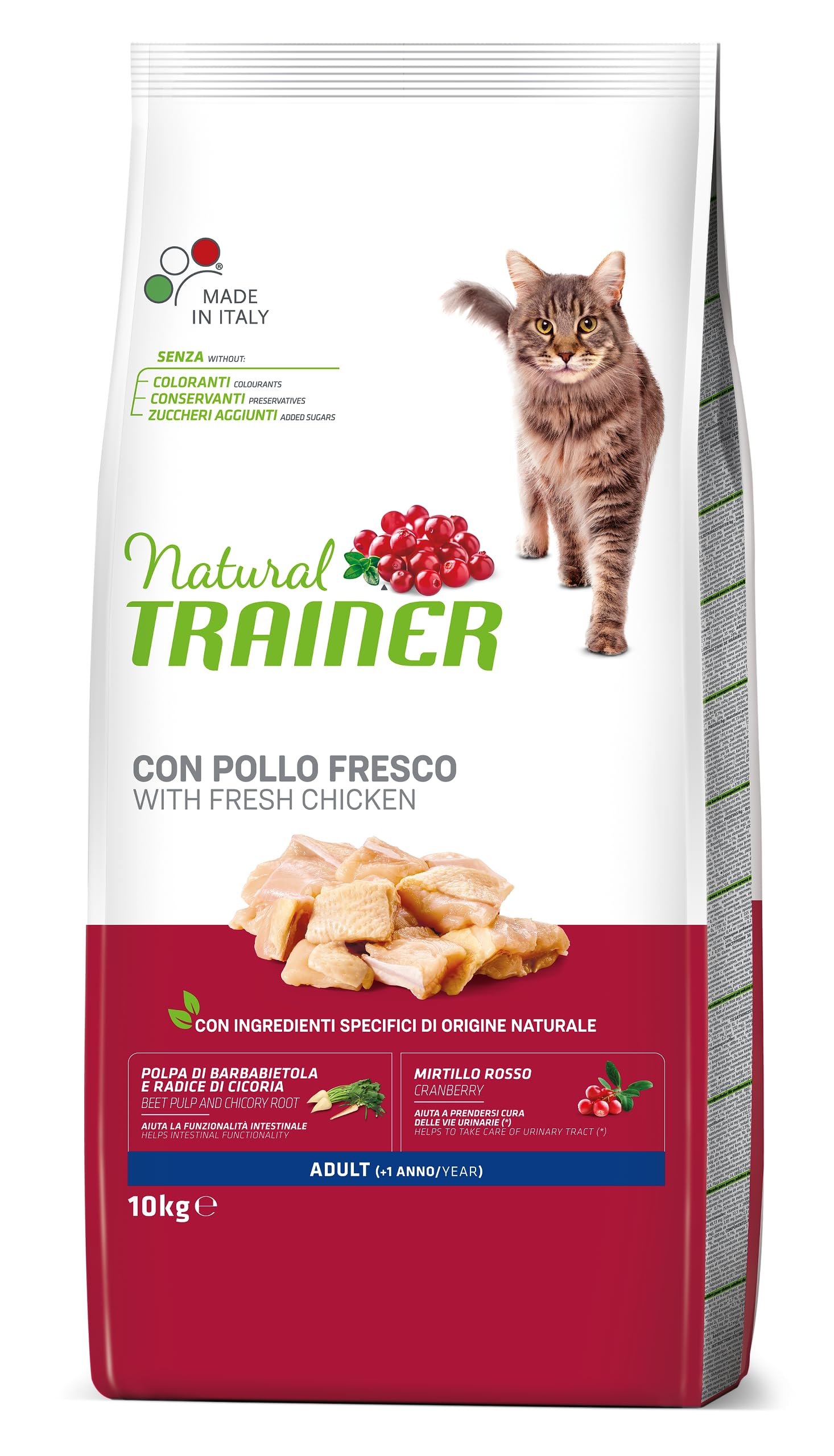 Trainer Natural Cat Adult con Pollo 10 Kg, 10000 Gr