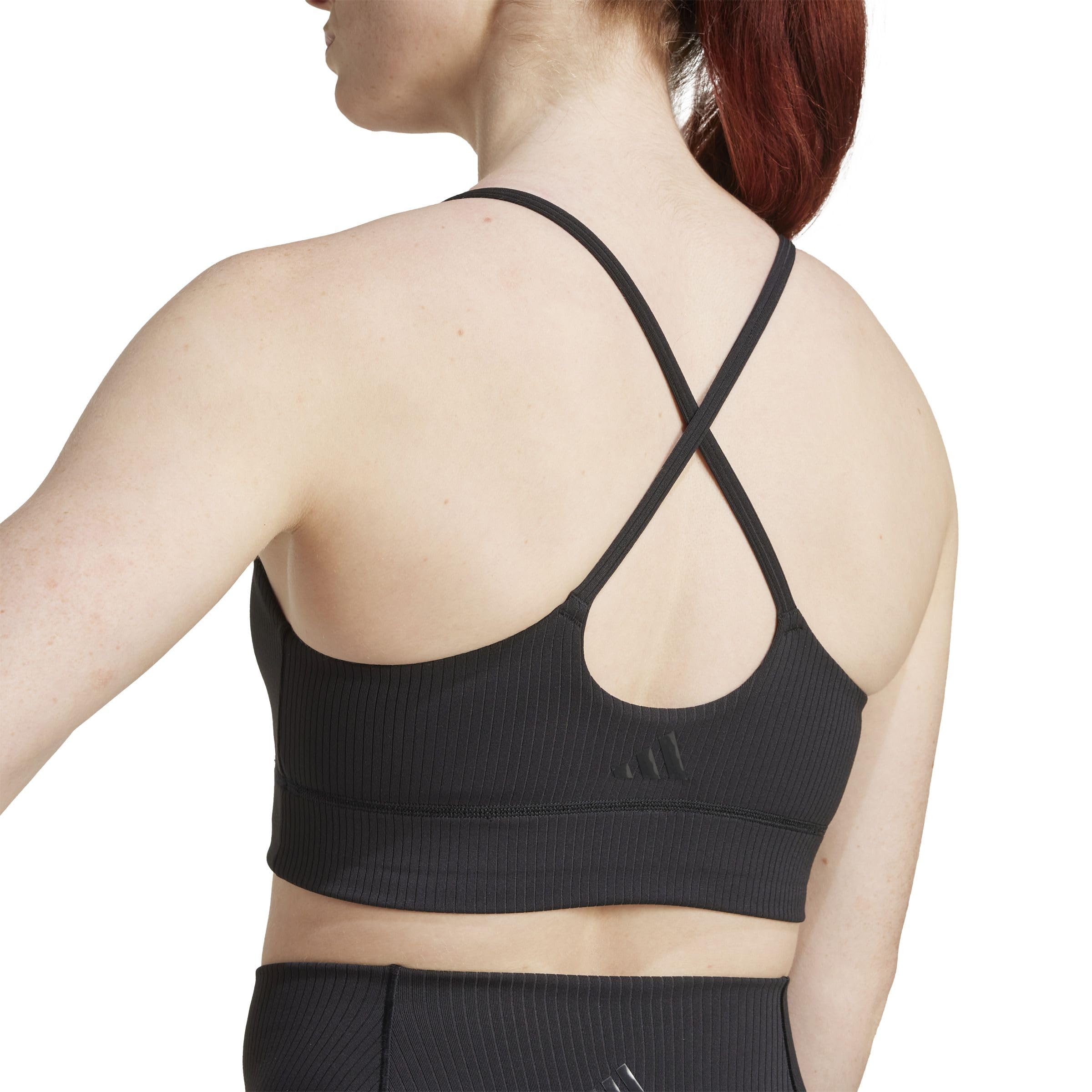 adidas All Me Rib Light Support Bra Reggiseno Sportivo Donna (Pacco da 1)