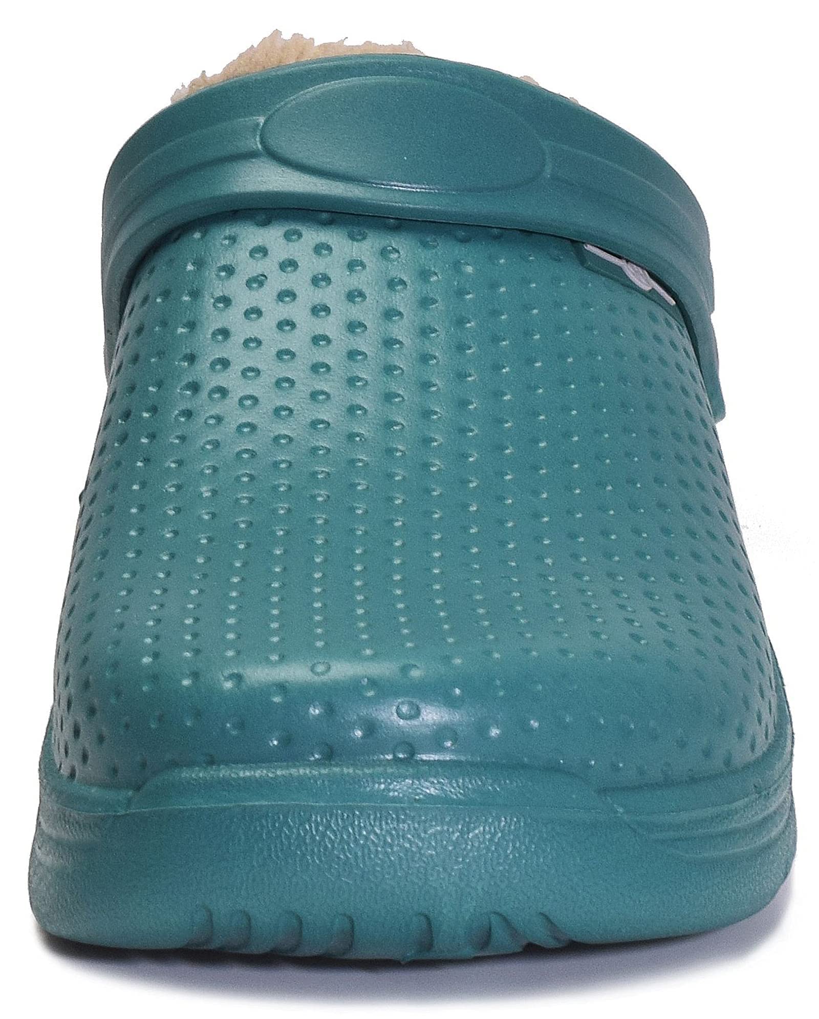 Hsyooes Zuecos para Mujer de Invierno para jardín, Zapatillas Forradas para Hombre, Impermeables, de Felpa, Ligeros, Zuecos cálidos de EVA