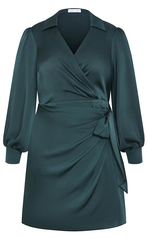 City Chic Women's Plus Size Dress - Genevieve, 22 Hunter Green by City Chic - Used condition - Image 6