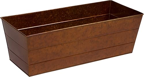 Jardinera de flores galvanizada de 22" por Trademark Innovations