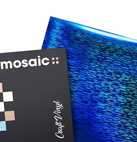 Miniatura 9 de Mosaic+ - Vinilo holográfico cepillado rojo de 1 x 5 pies, sin arrugas, 8 años, acabado UV, para manualidades, por VViViD