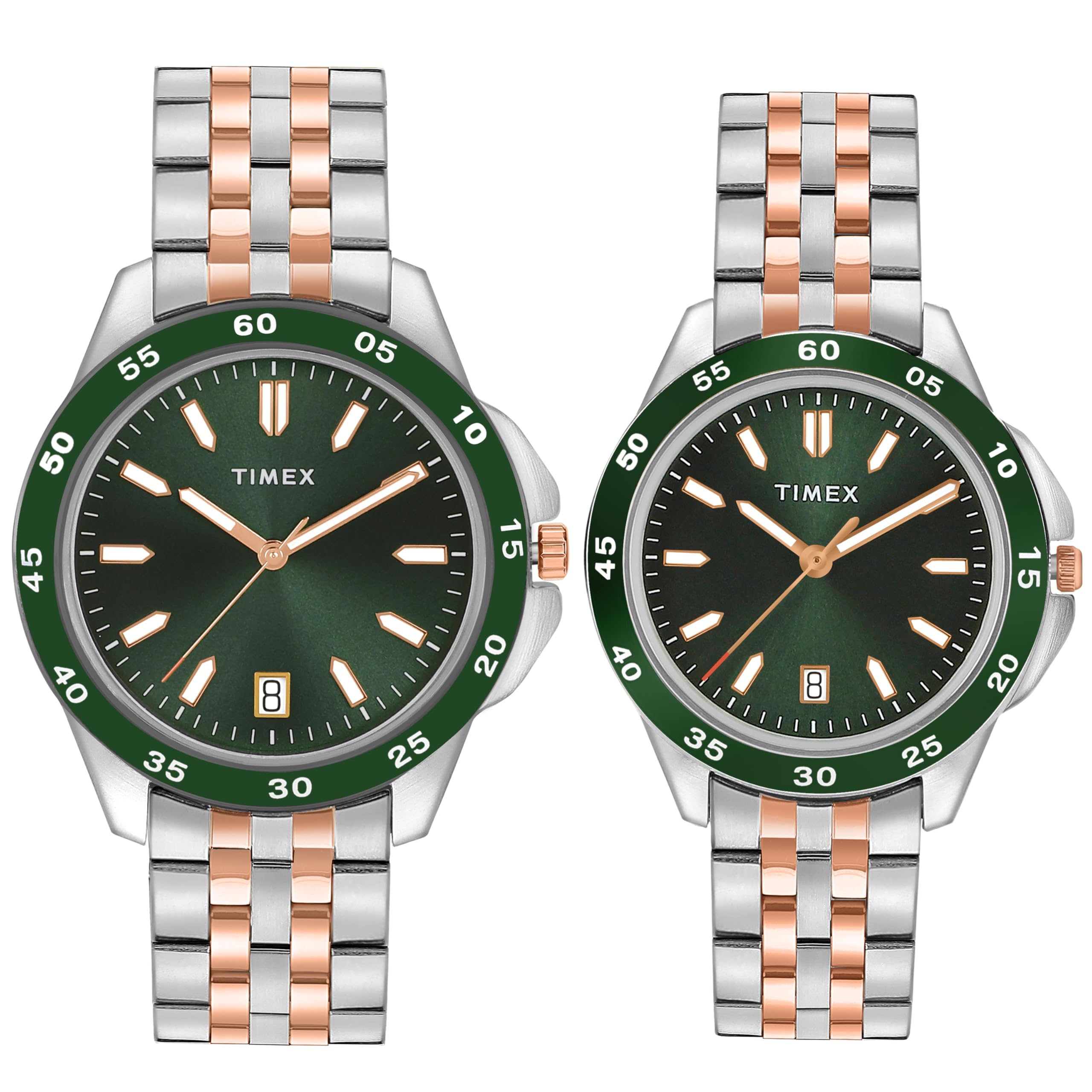 TIMEX Unisex Green Round Dial Analog Pair Watch - TW0PRE007 (B0DGQ4MJ1Z) Amazon Price History, Amazon Price Tracker