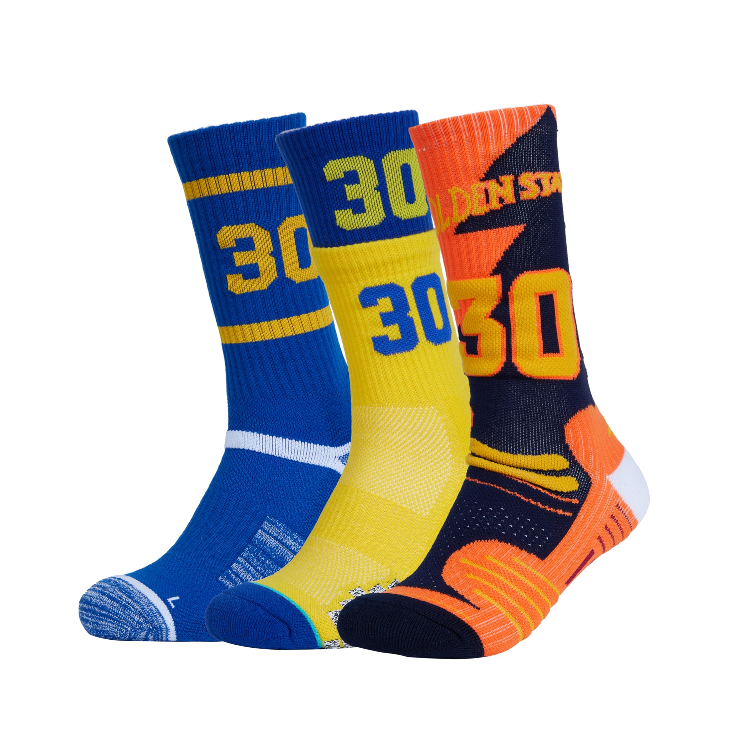 Basketball Fan Socks for Men Boys, 3 Pairs Elite Basketball Team Number Sports Star Crew Socks for Youth Kids Adult