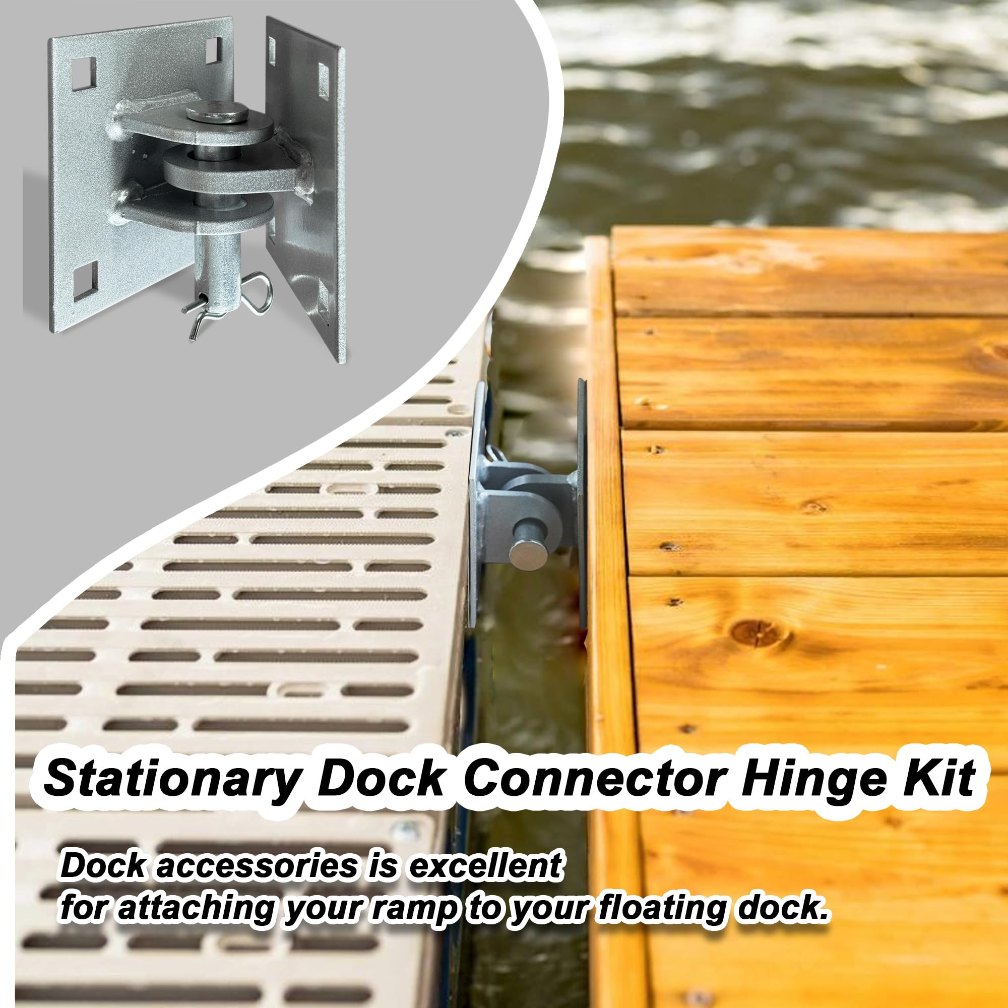 Snapklik.com : Floating Dock Hinge Heavy Duty Dock Hardware Brackets ...