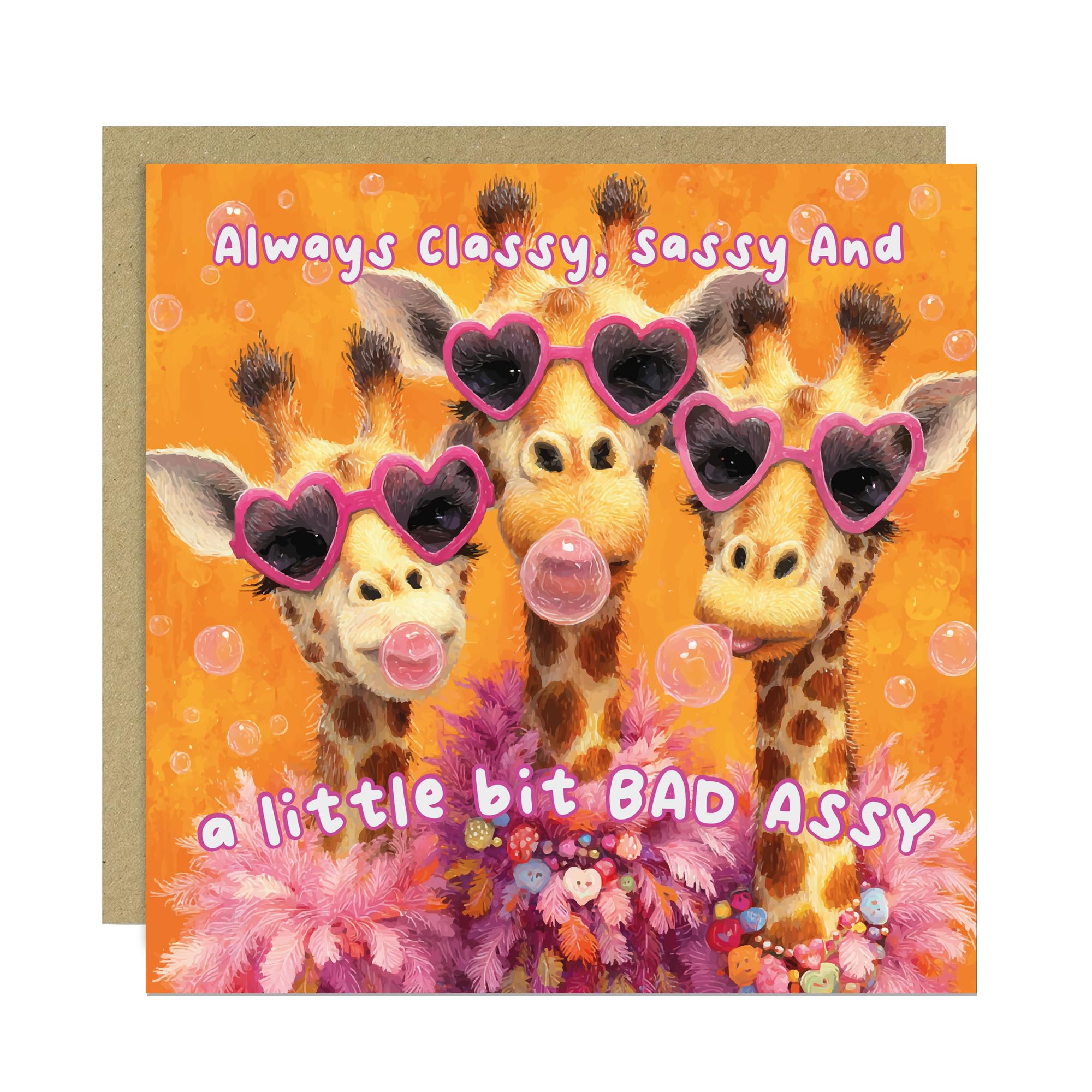 RED OCEAN Cool Birthday Cards For Women, Sassy Birthday Card, Card For Daughter, Women, Girls, Her, Best Friend, BFF, Sister, Mum, Nanny, Wife With Kraft Envelope