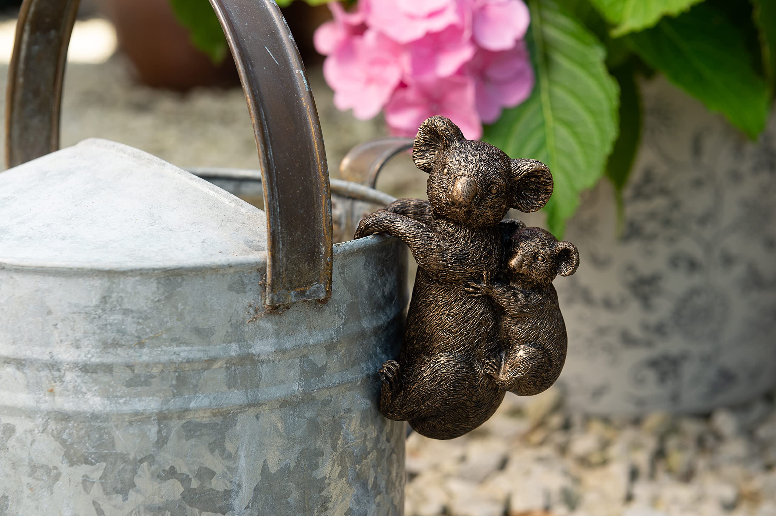 Pot Buddies Handmade Koala and Cub Figure Plant Pot Hanger - Decorative Hanging Garden Ornament - Flower Planter Figurine - Image 4