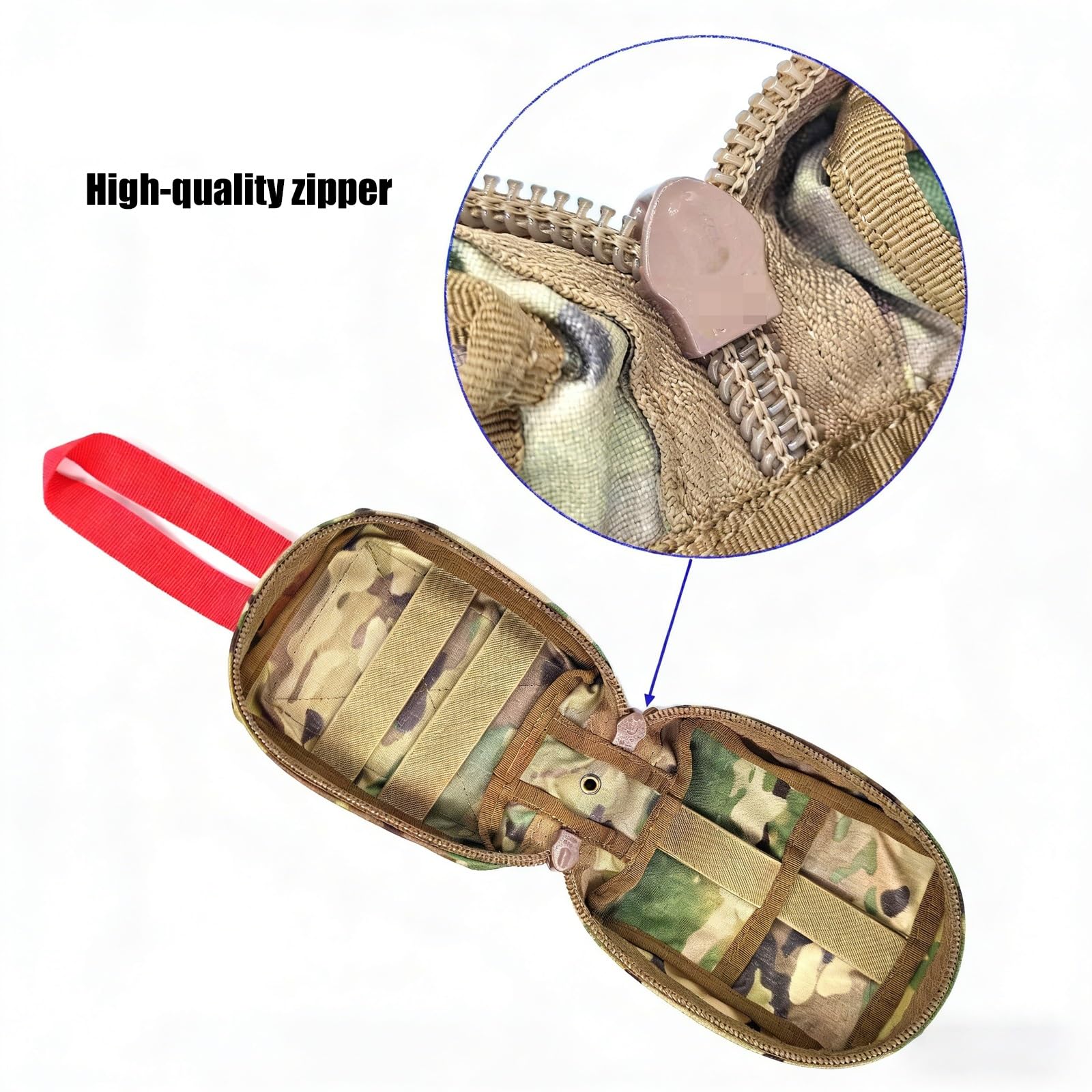 Bolsa Médica Táctica IFAK, Kit de Primeros Auxilios y Bolsa Utilitaria Vertical para Airsoft, Deportes Al Aire Libre y Caza
