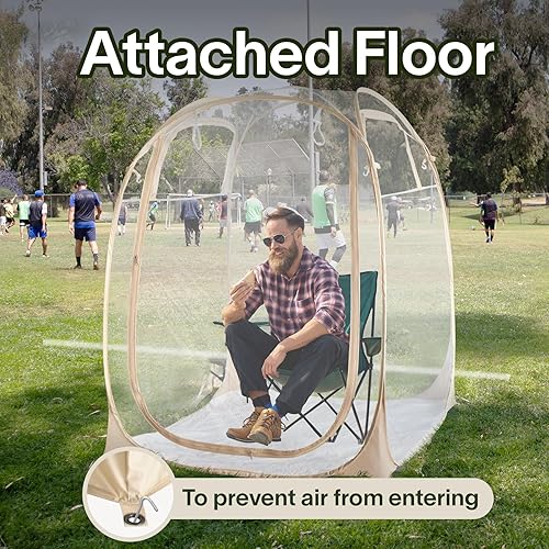 Miniatura 3 de EighteenTek - Tienda de campaña deportiva - Refugio instantáneo de tienda de campaña - Tienda de campaña para exteriores para 1 a 6 personas,