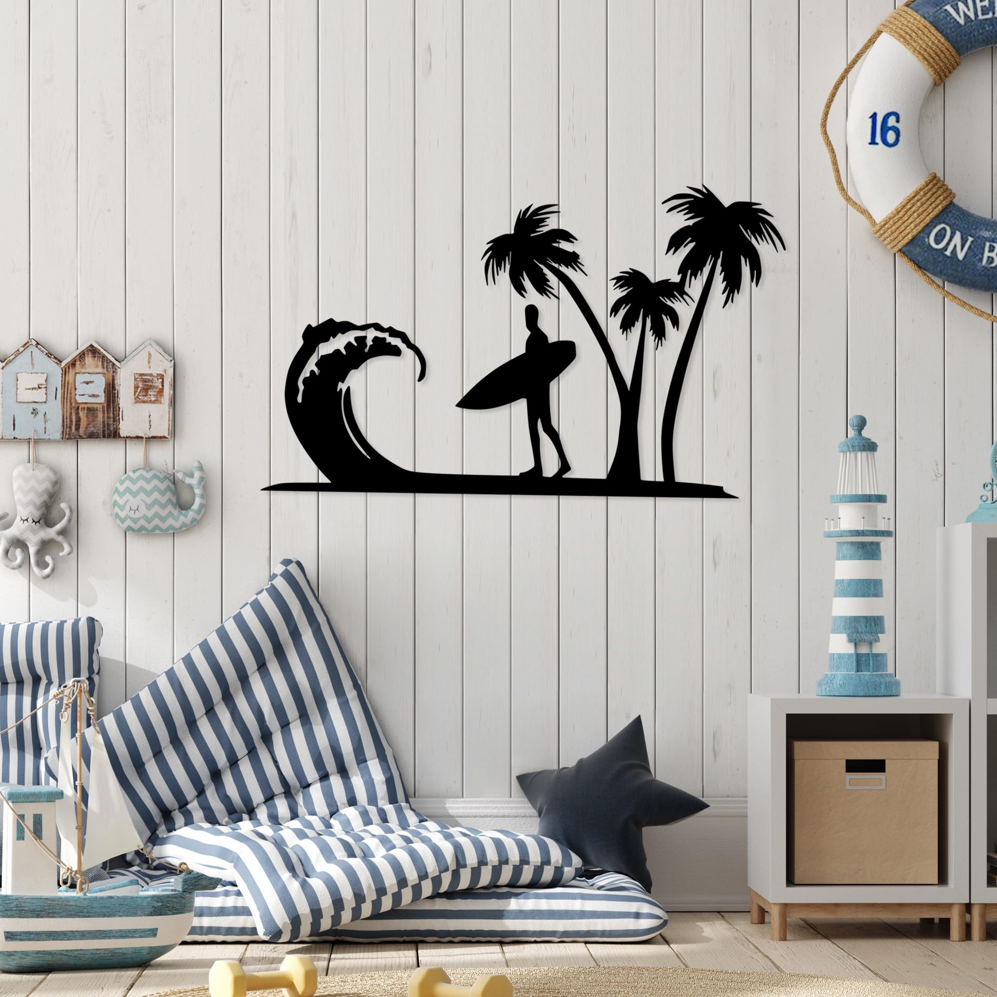 Stylish Black Decorative Metal Wall Accessory, 41 x 70 cm, 100% Metal, 1.5 mm Thick, Lightweight & Easy to Hang, Perfect for Modern Decor