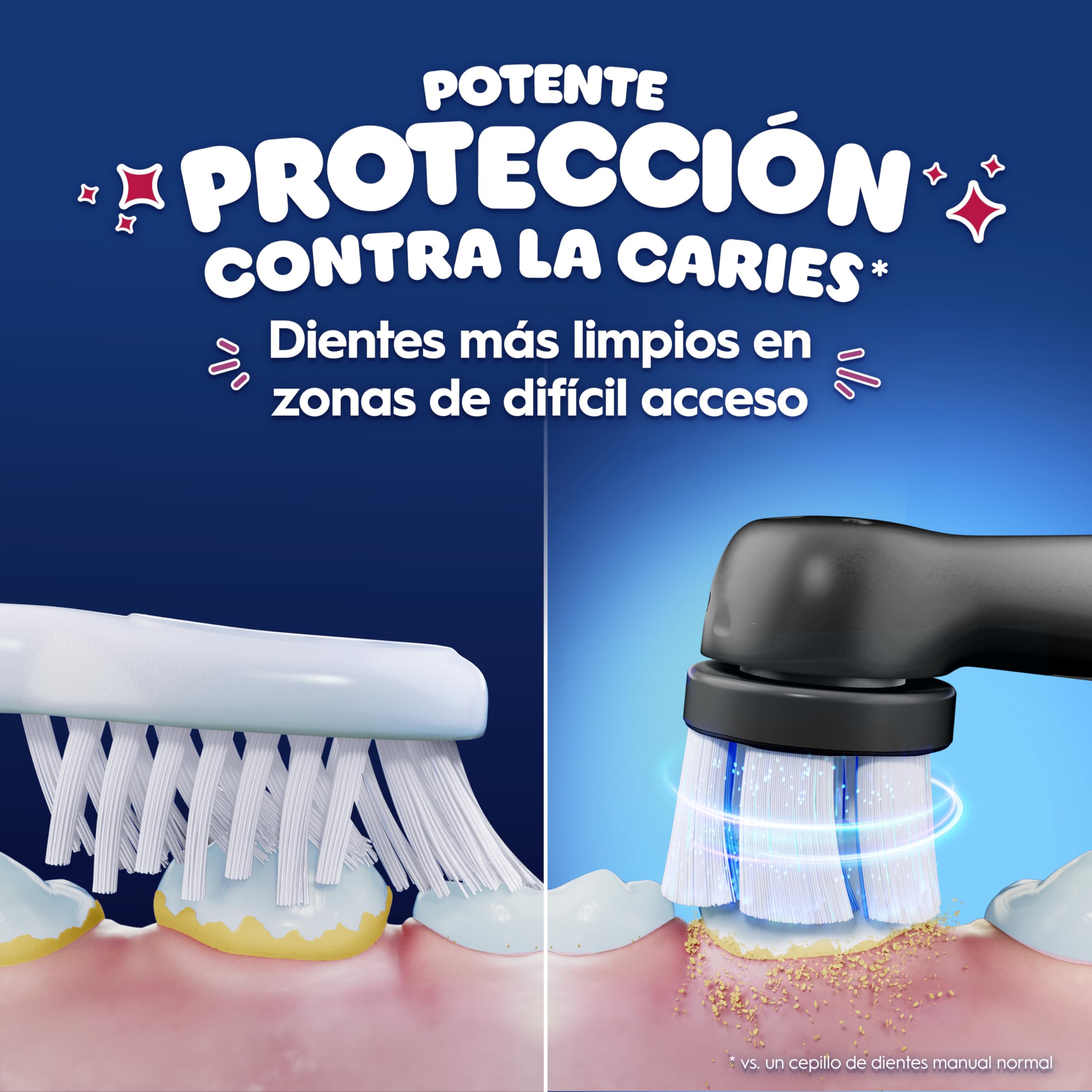 Oral-B iO Kids Marvel Spiderman Cepillo de Dientes Eléctrico para Niños +6 Años - 1 Cabezal y Estuche de Viaje, 3 Modos de Cepillado, Suave con Encías y Dientes Inestables, Cepillo Dental Oral B Niños