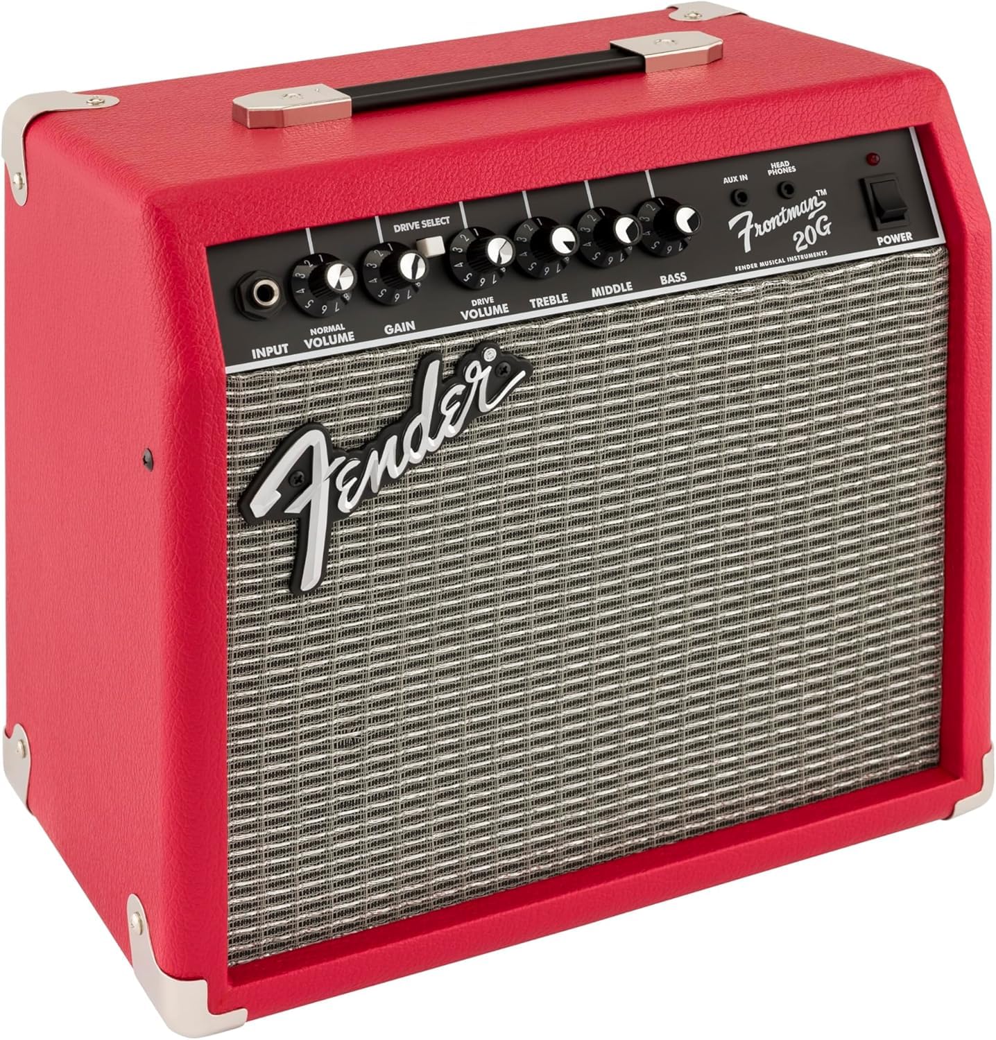 Fender Amplificador Frontman 20G Combo para Guitarra, Amplio Estudio Ideal para Guitarra Eléctrica, Red