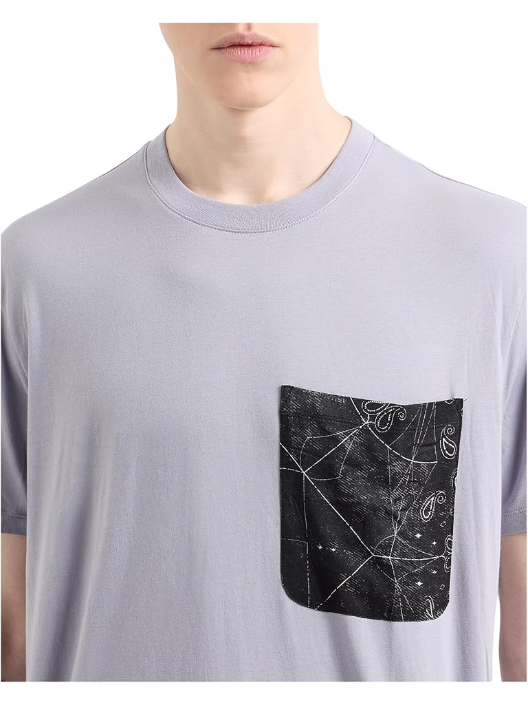 Multi Armani Exchange Logo Pocket Tee