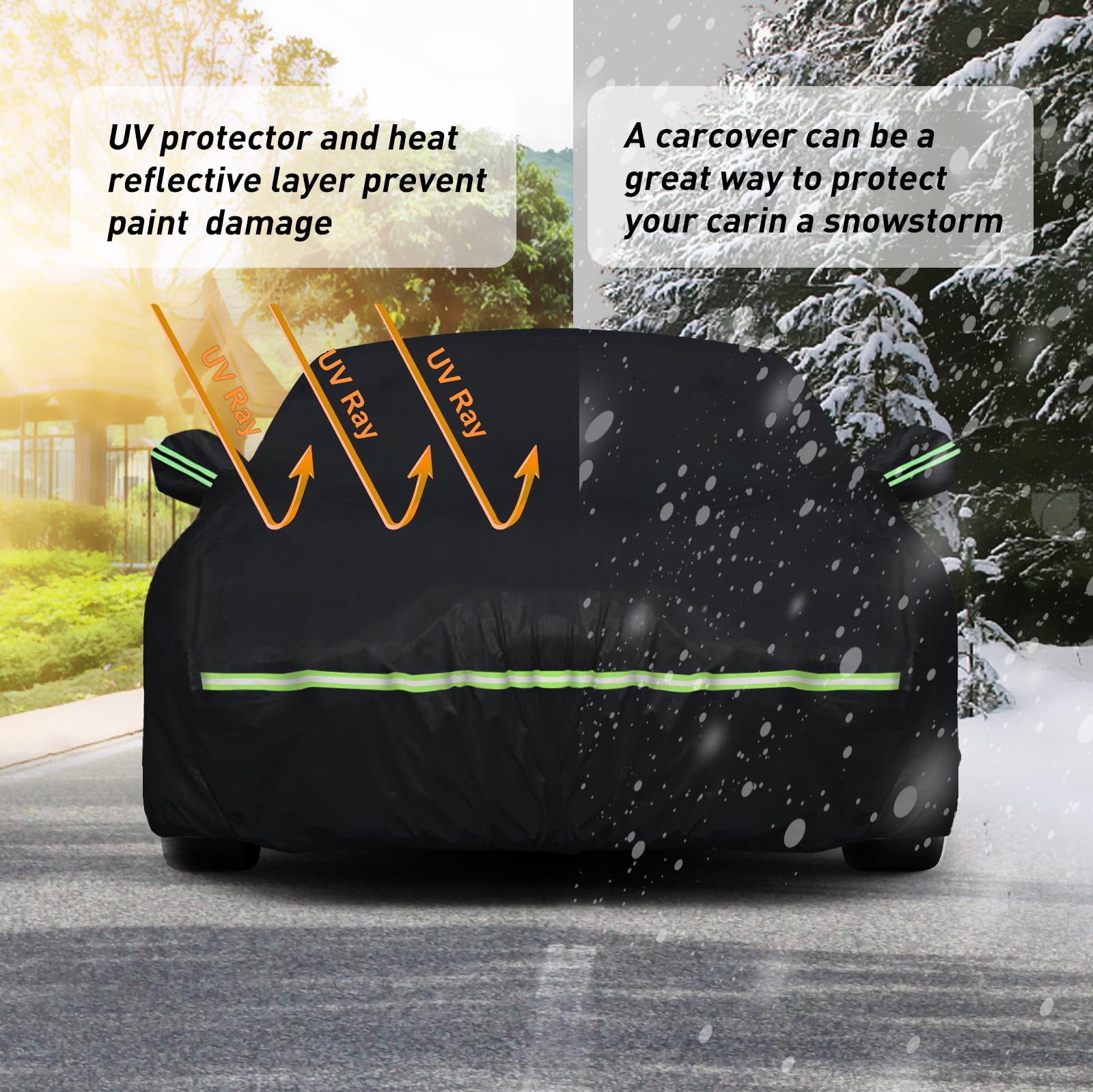 Waterproof Car Covers Fit for 2010-2023 Chevy Camaro Black Custom Heavy Duty Waterproof All Weather Protection Outdoor — view 5