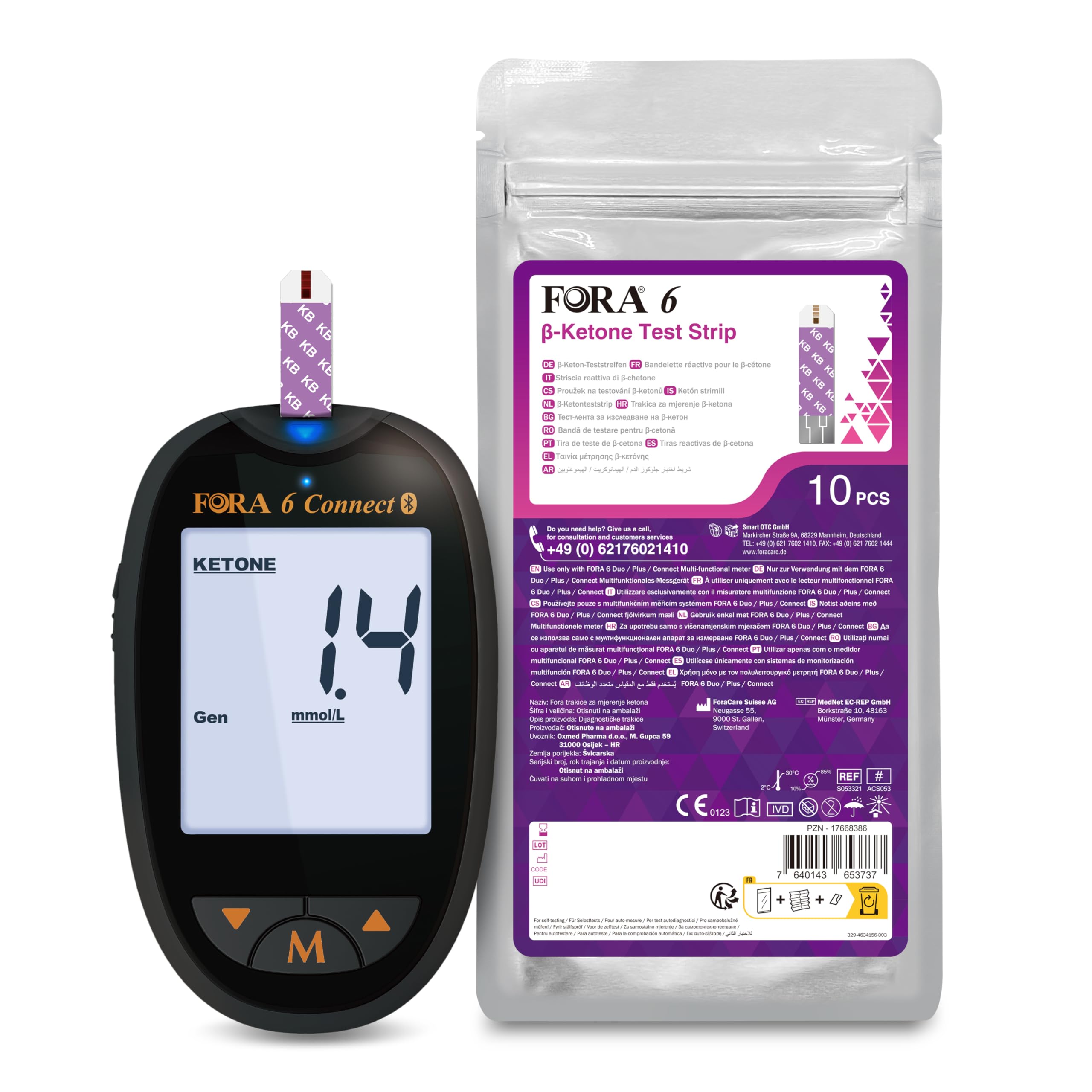 FORA6 Connect + 10 Strisce Reattive Chetoni