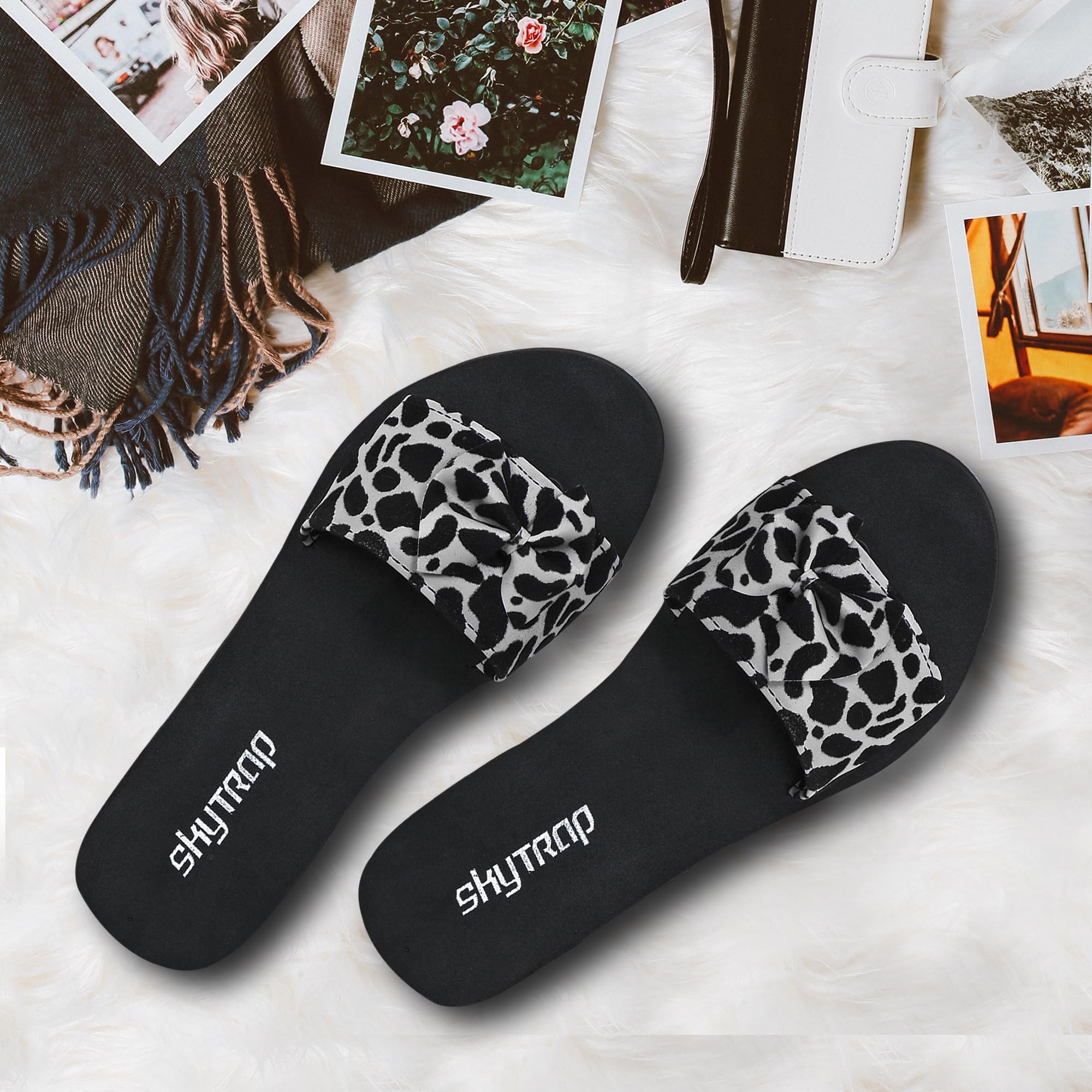 Women Solid Synthetic Heels Slippers Flipflop-image-24