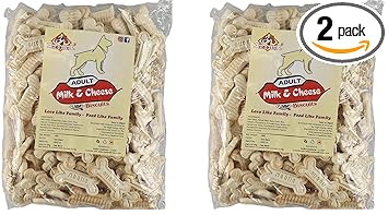 Nootie Real Milk Adult Dog Cookie, 1 kg Pack (Pack of 2)