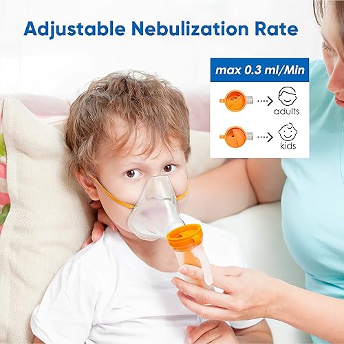 Miniatura 7 de Nebulizer, Nebulizer Machine - Nebulizer Machine for Adults and Kids for Breathing Problems, Portable Nebulizer with 1 Mouthpiece and 3 Masks,