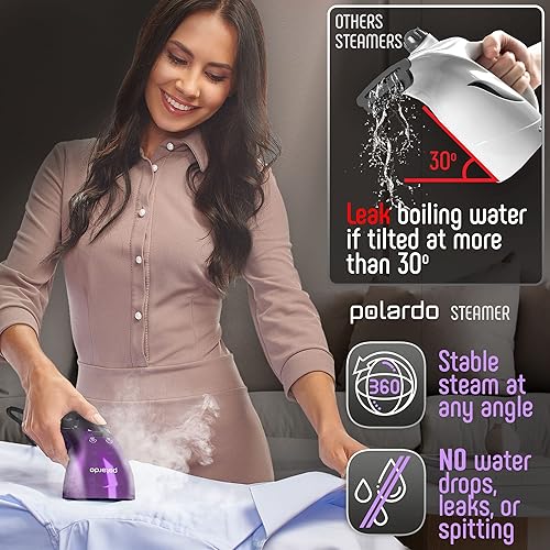 Miniatura 5 de Vaporizador de Ropa Portátil para Viaje, Cabeza de Vapor de Metal, Calentamiento en 25s, Sistema de Bomba, Tamaño Mini, Vaporizador de Mano