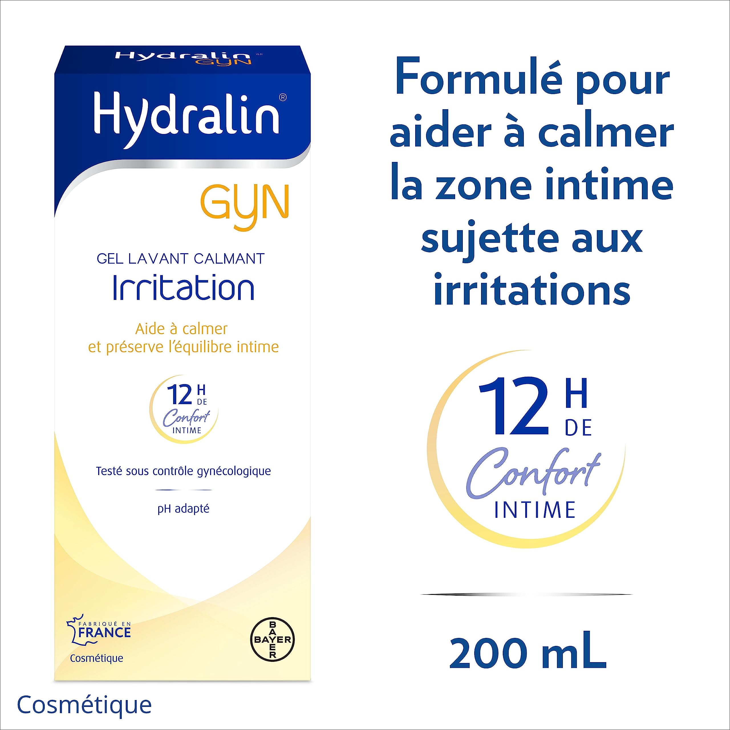 Hydralin® Daily Intim Waschgel – spendet Feuchtigkeit & bewahrt die Intimflora – 400 ml + Hydralin® Gyn Waschgel Intimtoilette, beruhigend Reizungen – Periode Beschwerden 200 ml – Kosmetik