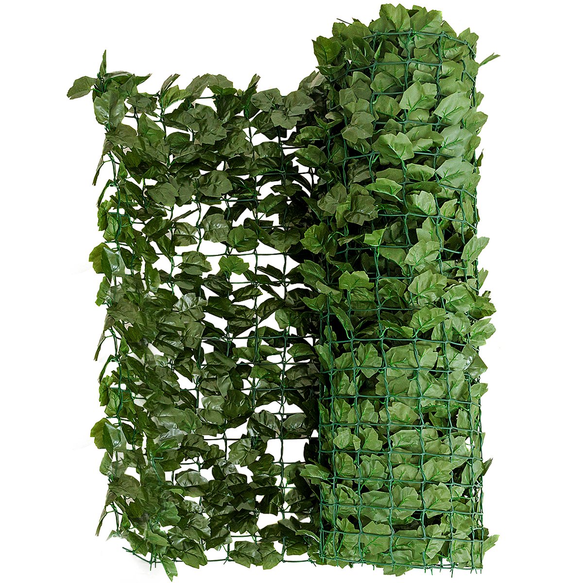 COSTWAY Clôture en Feuillage Artificielle 150 x 240CM avec Feuilles de Lierre en Polyester Protection UV, Haie Artificielle Brise Vue pour Balcon,Terrasse,Jardin Vert