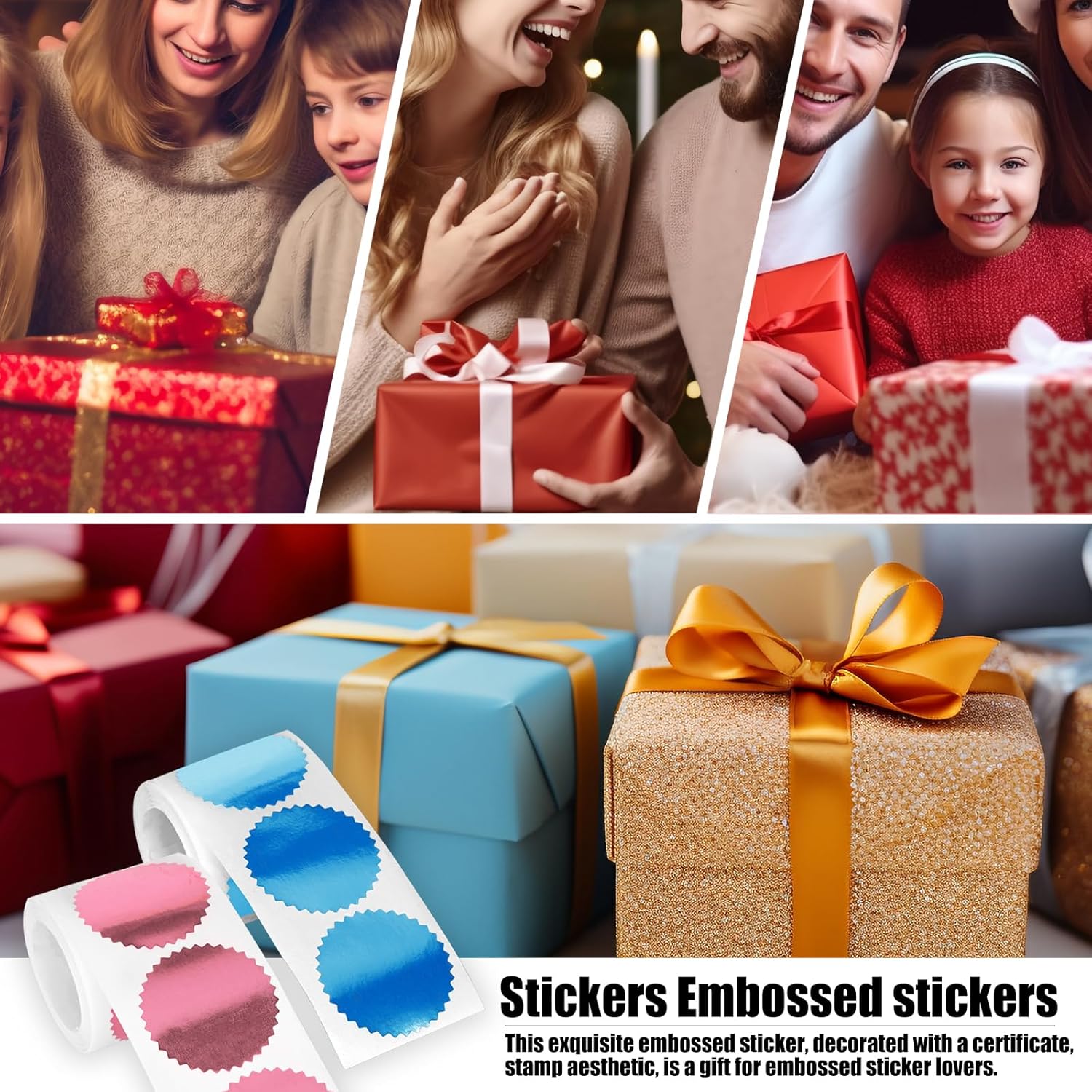 2 Inch Embossing Stickers, Stickers for Embossing, 400 Pcs Embossing Seal Stamp Labels for Graduation, Notary Seals, Certification, Invitations - Image 6