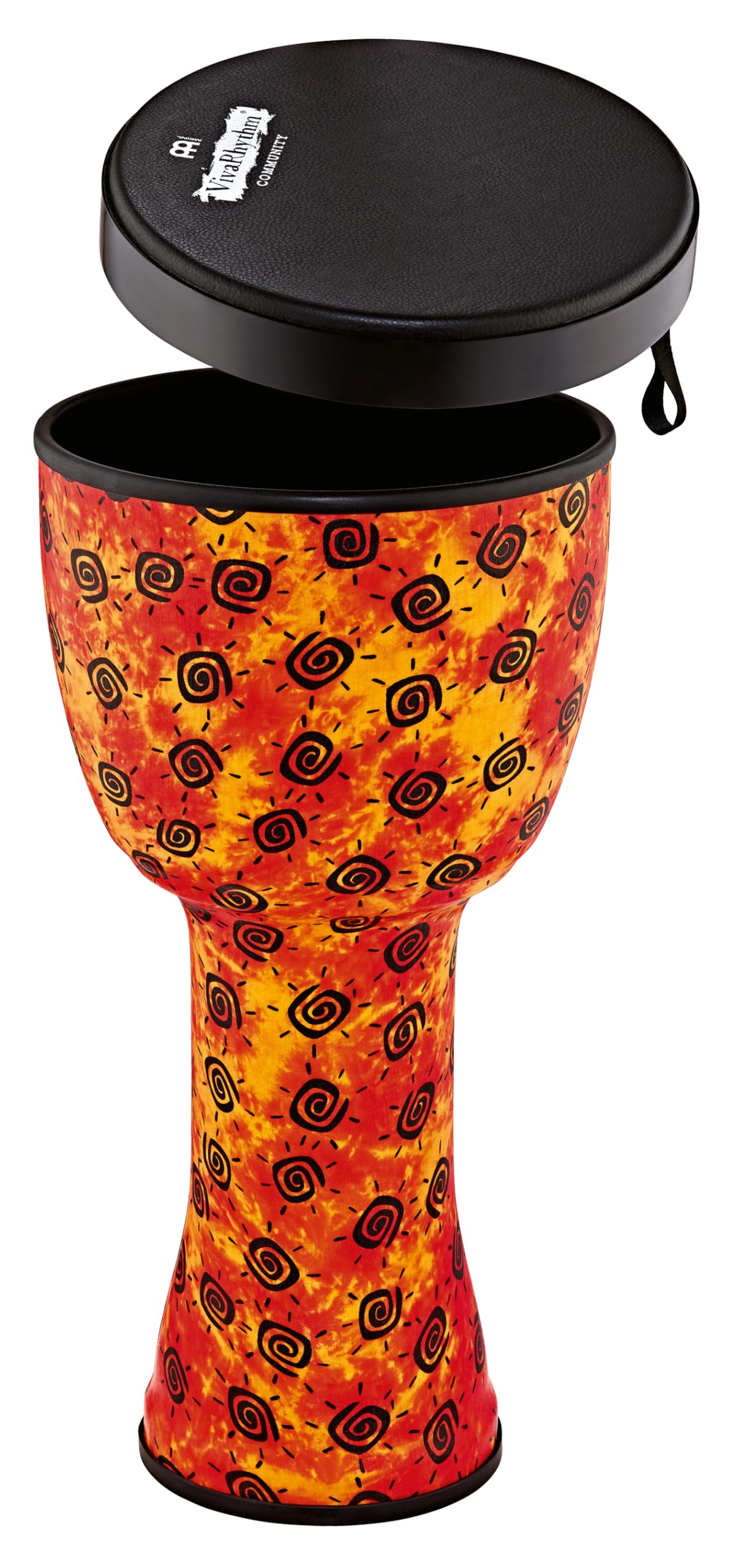 Meinl Percussion Soft Sound Series Djembe Set, Mehrfarbig (VR-SDJSET-NH) | VivaRhythm Pop Off Djembe Set, Vorgestimmt, Abnehmbares Fell, Durchmesser 8, 10 und 12 Zoll, mit Nappafell, Kunststoff