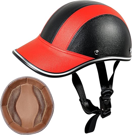 Anokrzcc Bike Helmet Adults-Cycling Retro-Lightweight Baseball Helmet, Urban Leisure Road and Mountain Riding Safety Helmet with Classical Style Inner Lining, Adjustable Strap for Adult Men Women