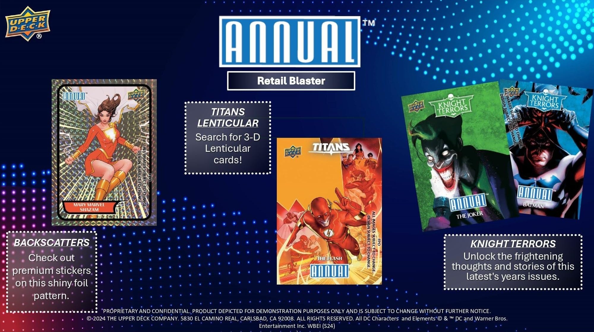 Upper Deck DC Comics Annual Trading Cards Blaster Box 2024