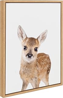 Kate and Laurel Sylvie Animal Studio Deer Framed Canvas Wall Art by Amy ...