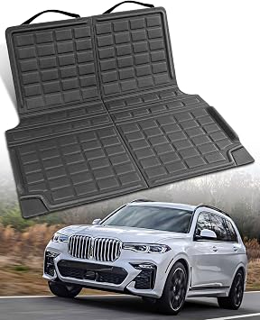 All Weather Cargo Liner for BMW X7 2026 2025 2024 2023 2022 2021 2020 2019 G07 Rear Trunk Mat, Custom-Fit Behind 3rd Row Cargo Mat Waterproof XPE SUV Boot Accessories