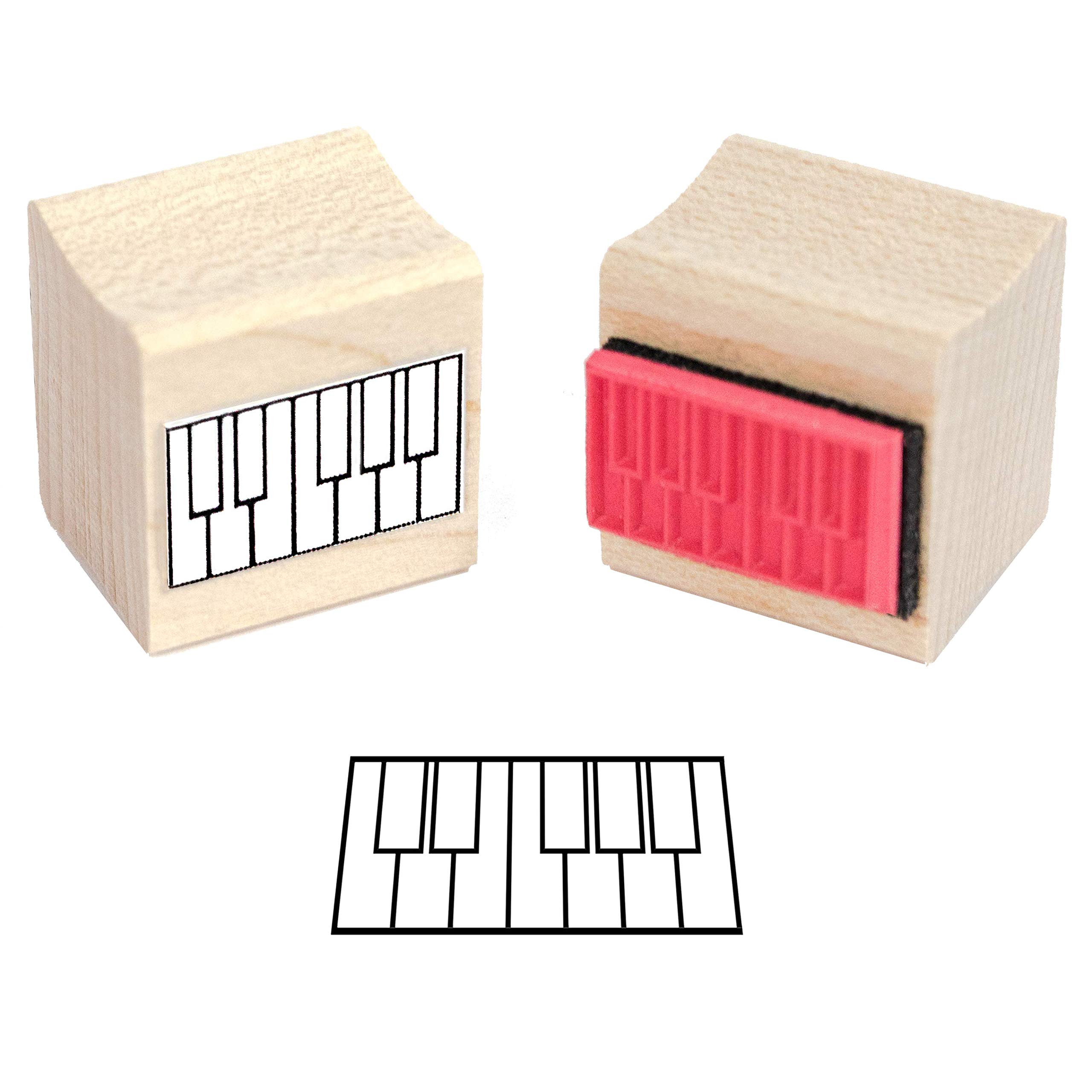 WhirlWindPress.ca Tampon en caoutchouc en forme de mini piano