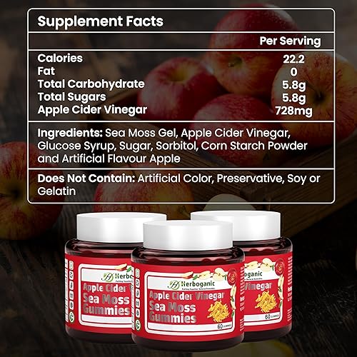 Miniatura 10 de Gomitas de musgo marino de semillas negras, suplemento dietético natural y de hierbas para la piel y apoyo energético con musgo marino, mejora el