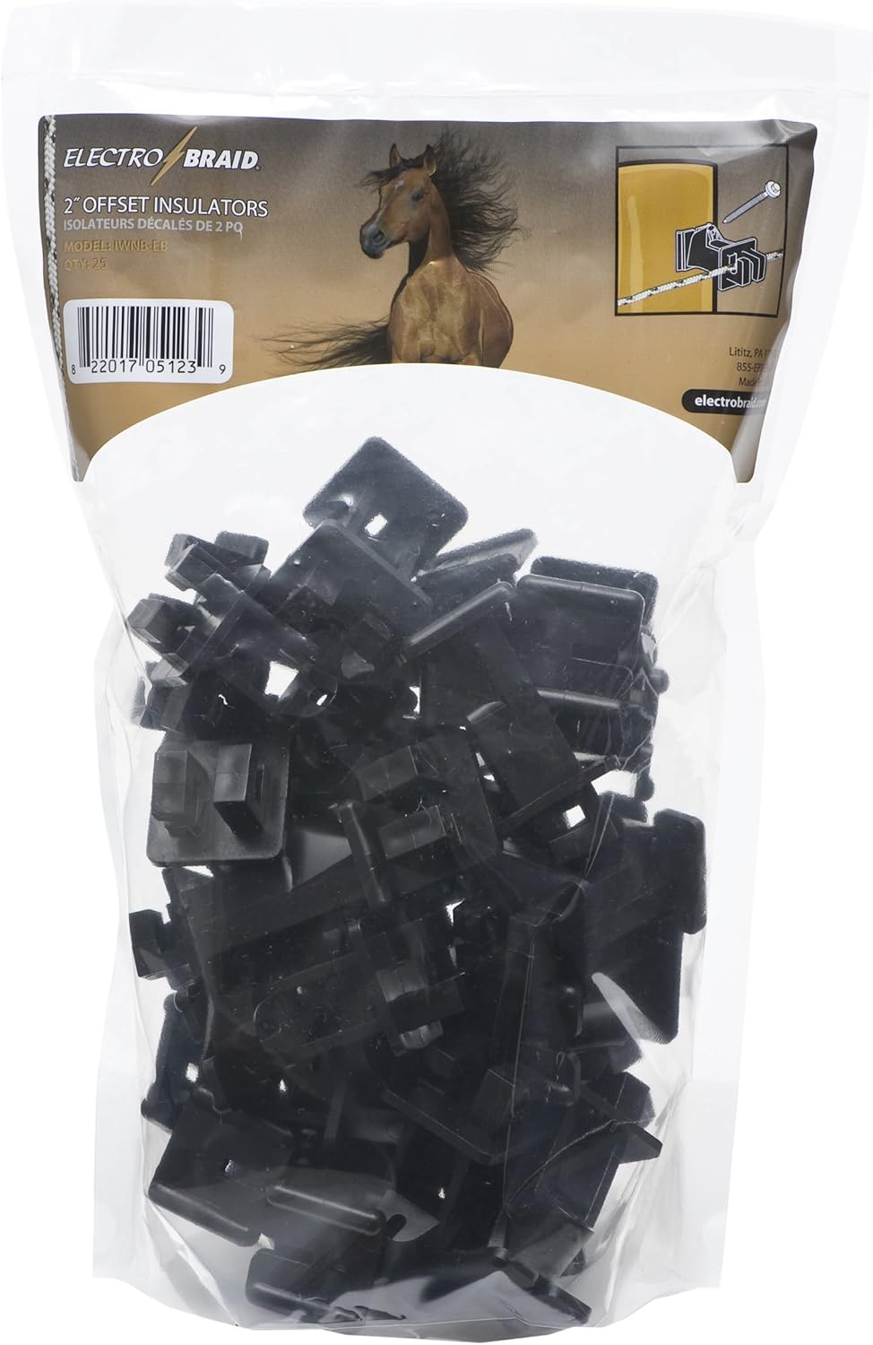 ElectroBraid IWNB-EB Slant Nail Insulator